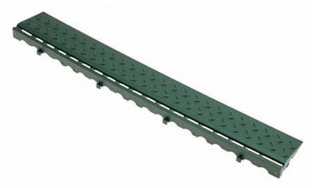 Боковой элемент обрамления с замками Альта-Профиль, цвет зеленый