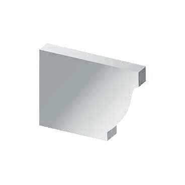 Заглушка желоба левая 120х86 мм Металл Профиль Бюджет, Zn