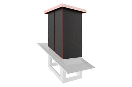 Кожух 4For Pipe Германия Штутгарт, 640х640 мм, PE, цвет по каталогу RAL, RR под заказ