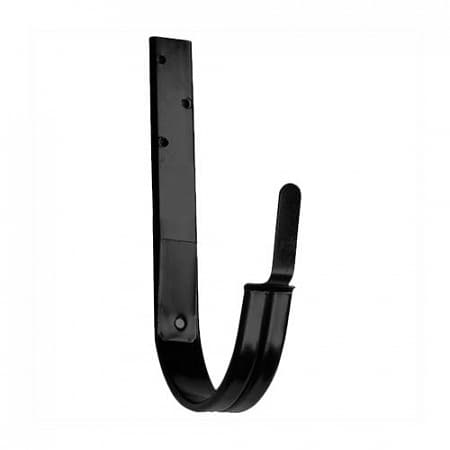 Кронштейн желоба 160мм, D125 Icopal / Икопал, цвет Ral 9011 (черный)