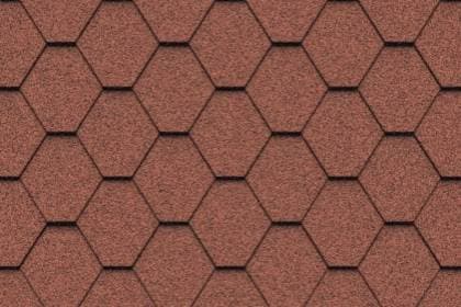 Гибкая черепица Icopal (Икопал) Natur, цвет Кирпично-красный