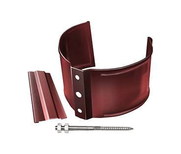 Кронштейн трубы на кирпич Grand Line Granite 90 мм, красно-коричневый RR 29