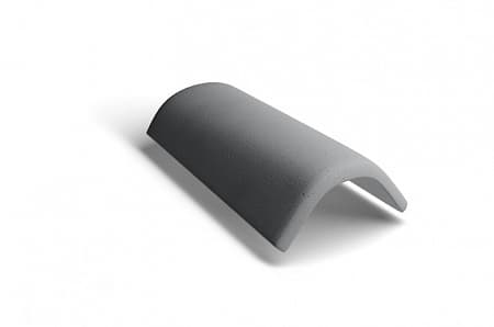 Коньковая черепица Kriastak, серый неокрашенный