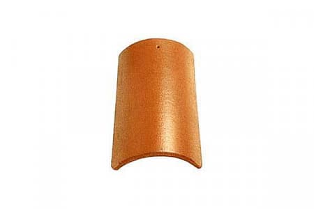 Коньковая черепица Braas (Браас), серия Франкфуртская, цвет красный, 450х250 мм