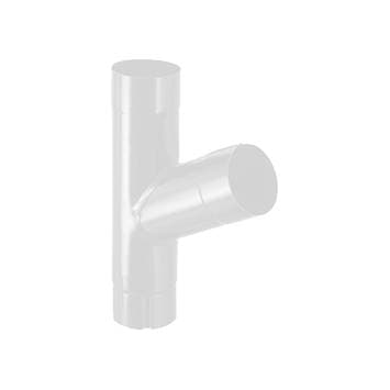 Тройник трубы D90 Icopal / Икопал, цвет Ral 9002 (белый)