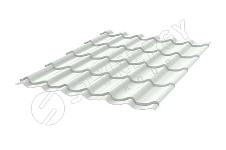 Металлочерепица STYNERGY Классик, 0,4 PE, RAL 9003 сигнально-белый