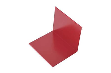 Угол внутренний простой, 100x100x3000 мм, RAL 3005 красный