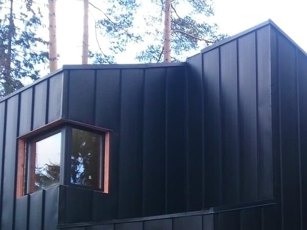 Кликфальц Line Гранд Лайн / Grand Line, PurLite Matt 0.5, цвет RAL 9005 (черный янтарь)