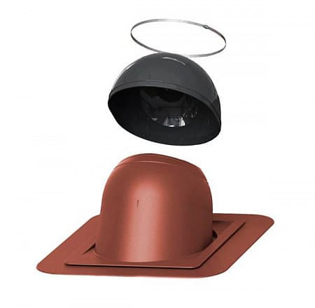 Проходной элемент PIIPPU Vilpe (Вилпе) №2 круглый, красный