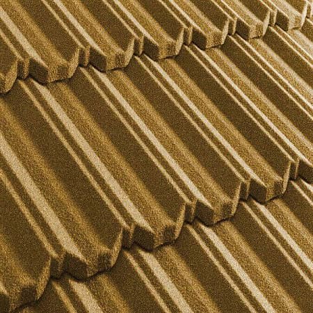 Композитная черепица Метротайл (Metrotile) серия MetroClassic, цвет желтый, 1330х410 мм