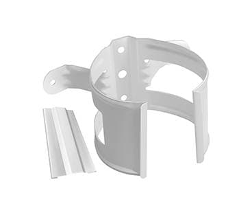 Кронштейн трубы на дерево Grand Line 90 мм, белый RAL 9003