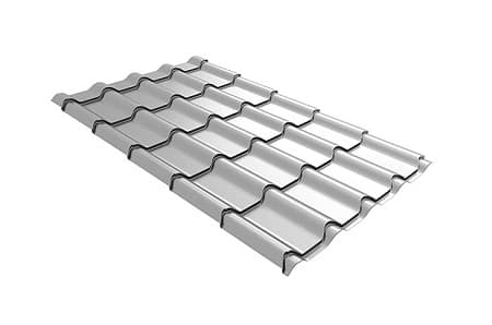 Волновой профиль Grand Line Kamea, 0,45 Drap, Zn 140, RAL 9003 сигнально-белый