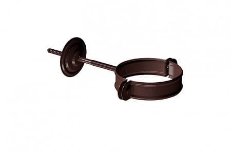 Хомут трубы Docke STAL PREMIUM D90, RAL 8019 шоколад