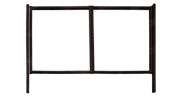 Модульное ограждение Гранд Лайн / Grand Line Colority Zinc, Pe, высота 2 м, столб 3 м, цвет RAL 8017 (коричневый)