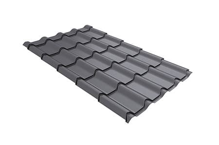 Волновой профиль Grand Line Kamea, 0,45 Drap, Zn 140, RAL 7004 сигнально-серый