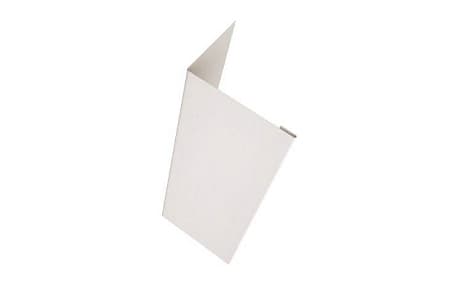 Нащельник 25х35 жалюзи (для калиток и ворот) Grand Line Milan,Tokyo, 0,5 Velur, 1.68 м, RAL 9003 сигнальный белый