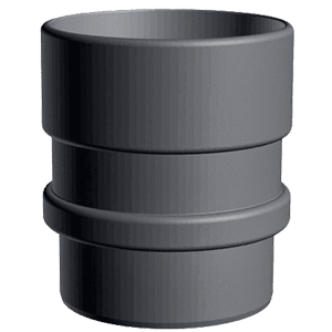 Муфта соединительная Docke LUX цвет графит (RAL 7024)