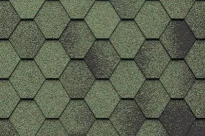 Гибкая черепица Icopal (Икопал) Antik, цвет Зеленый лес