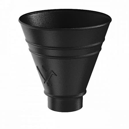 Воронка водосборная круглая D90 Aquasystem Pural Matt, RR 33 черный