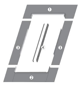 Изоляционный оклад для мансардных окон Fakro / Факро EEV (TC) для фальцевых, медных и титан-цинковых кровель, размер 114х140
