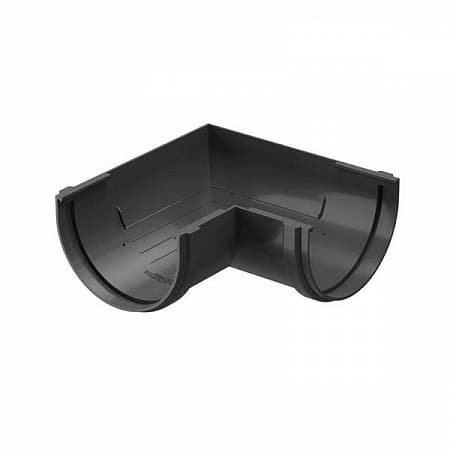 Угловой элемент 90°, D120 мм Деке Премиум / Docke Premium, цвет графит (Ral 7024)