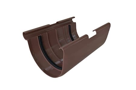 Муфта желоба ПВХ Элит Альта Профиль, D125 мм, коричневый