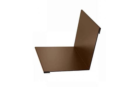 Угол внутренний простой, 100x100x2000 мм, RAL 8017 коричневый