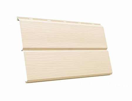 Металлический сайдинг Гранд Лайн / Grand Line профиль ЭкоБрус 3D, Drap 0.45, цвет Ral 1014 (слоновая кость)