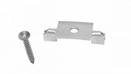 Клипса монтажная с саморезом GRINDERDECO, шовный монтаж, нерж. сталь, упаковка 50 шт.