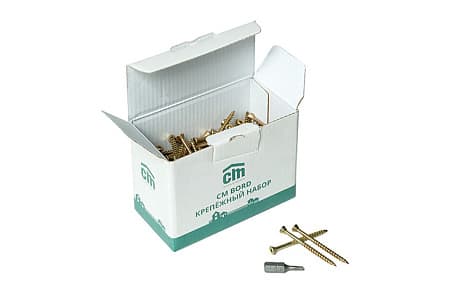 Крепежный набор для дерева CM Bord (саморезы 200 шт., бита)