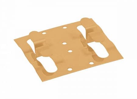 Кляймер рядный для монтажа наличника GRINDERDECO, 750х680х13 мм, цвет бежевый, упаковка 8 шт.
