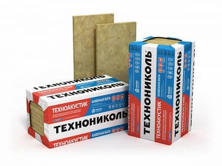 Утеплитель ТЕХНОАКУСТИК Технониколь 38-45 кг/м3, размеры 50х600х1200 мм, упаковка 0,288 м3 (8 плит)