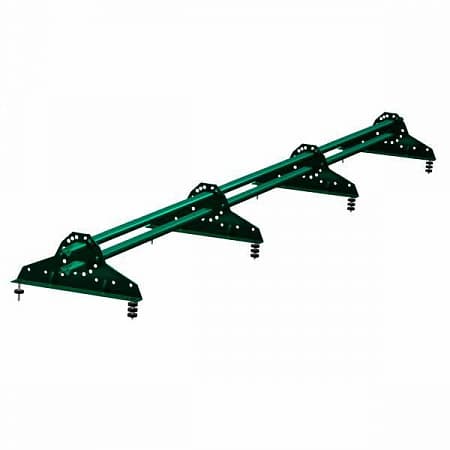 Снегозадержатель Grand Line (Гранд Лайн), трубчатый универсальный для металлочерепицы и мягкой кровли 3.0 м, цвет RAL 6005 (зеленый)