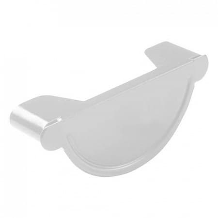 Заглушка желоба D150 Icopal / Икопал, цвет Ral 9002 (белый)