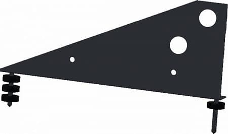 Кронштейн снегозадержателя Optima Grand Line (Гранд Лайн), цвет RAL 7024 (серый)