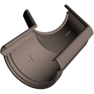 Угловой элемент 135° Docke LUX цвет шоколад (Ral 8019)