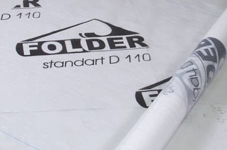 Пленка Folder (Фолдер) гидроизоляция Standart D110 (110г/м2/75м2)