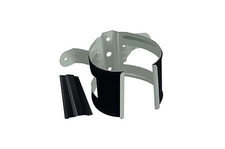 Кронштейн трубы на дерево, круглый Optima Grand Line, покрытие Matt, RAL 9005 черный