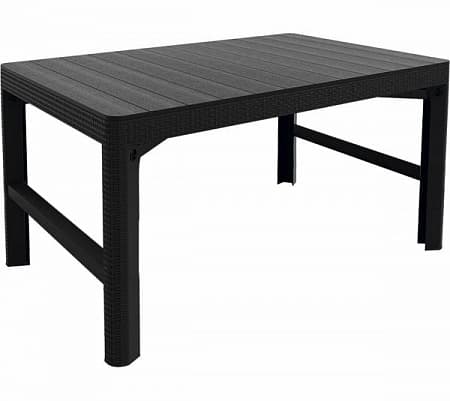Стол Lyon rattan table Allibert (Аллиберт), цвет графит