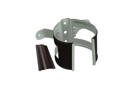 Кронштейн трубы на дерево, круглый Optima Grand Line, покрытие Matt, RR 32 темно-коричневый