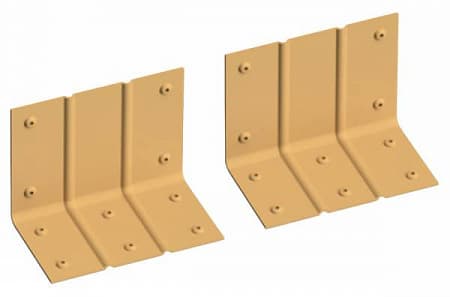 Наружный усилитель для столба GRINDERDECO, 120х120 мм, алюминий, песчаник