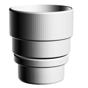 Переходник Docke LUX / Premium цвет пломбир (RAL 9003)