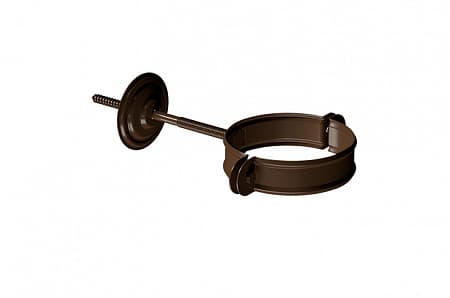 Хомут трубы Docke STAL PREMIUM D90, RAL 8017 каштан