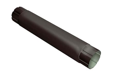 Труба круглая соединительная Optima Grand Line, 1.0 м, покрытие Matt, RAL 8017 коричневый