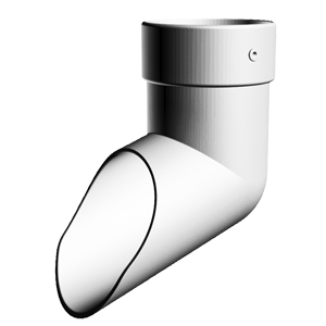 Наконечник Docke LUX цвет пломбир (RAL 9003)