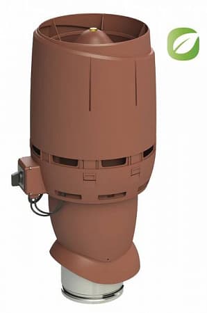 FLOW ECo вентилятор 160P/500 Vilpe (Вилпе), на постоянном токе с колпаком FLOW, воздушный поток до 1000 м3/ч, кирпичный