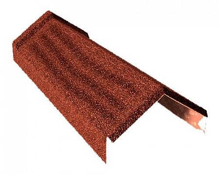 Конек Gerard треугольный, 405х165х90 мм, redwood (161)