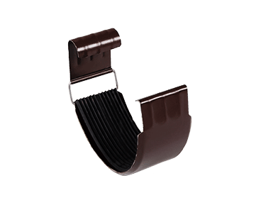 Соединитель желоба GS D125мм (сталь 1 мм) Металл Профиль GrandSystem / Металл Профиль GrandSystem, цвет коричневый (RAL8017)