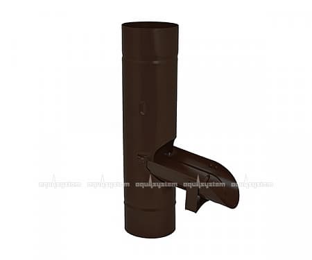 Водосборник D100 Aquasystem / Аквасистем, Matt Pural, цвет RR 32 (тёмно-коричневый)