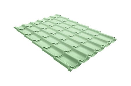 Волновой профиль Grand Line Modern, 0,45 PE, Zn 100, RAL 6019 бело-зеленый